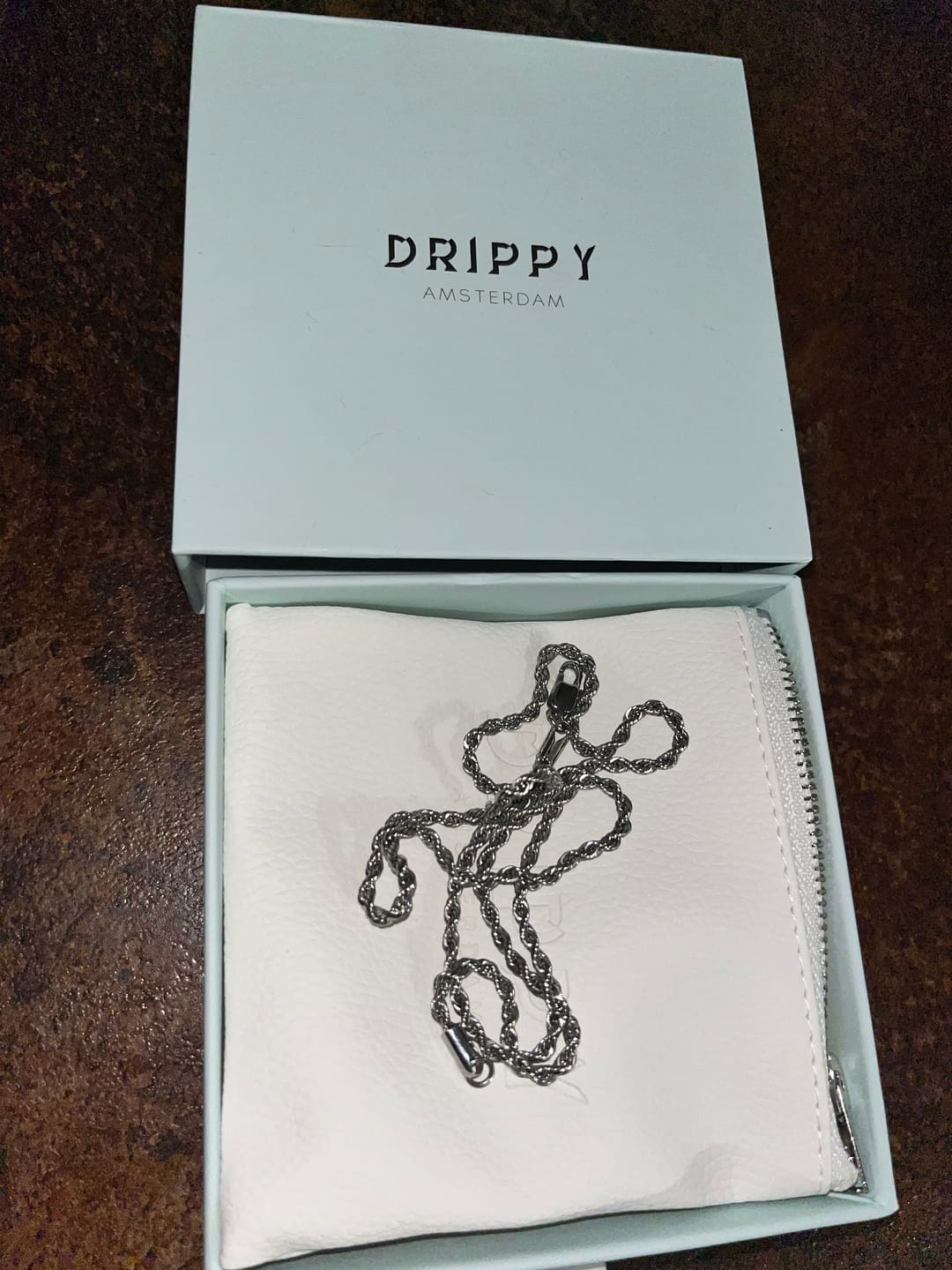 Customer photo review of CLEAN ROPE CHAIN. - 3MM WHITE GOLD