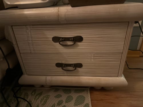 Customer photo review of Bambus Nachttisch TABANAN weiß