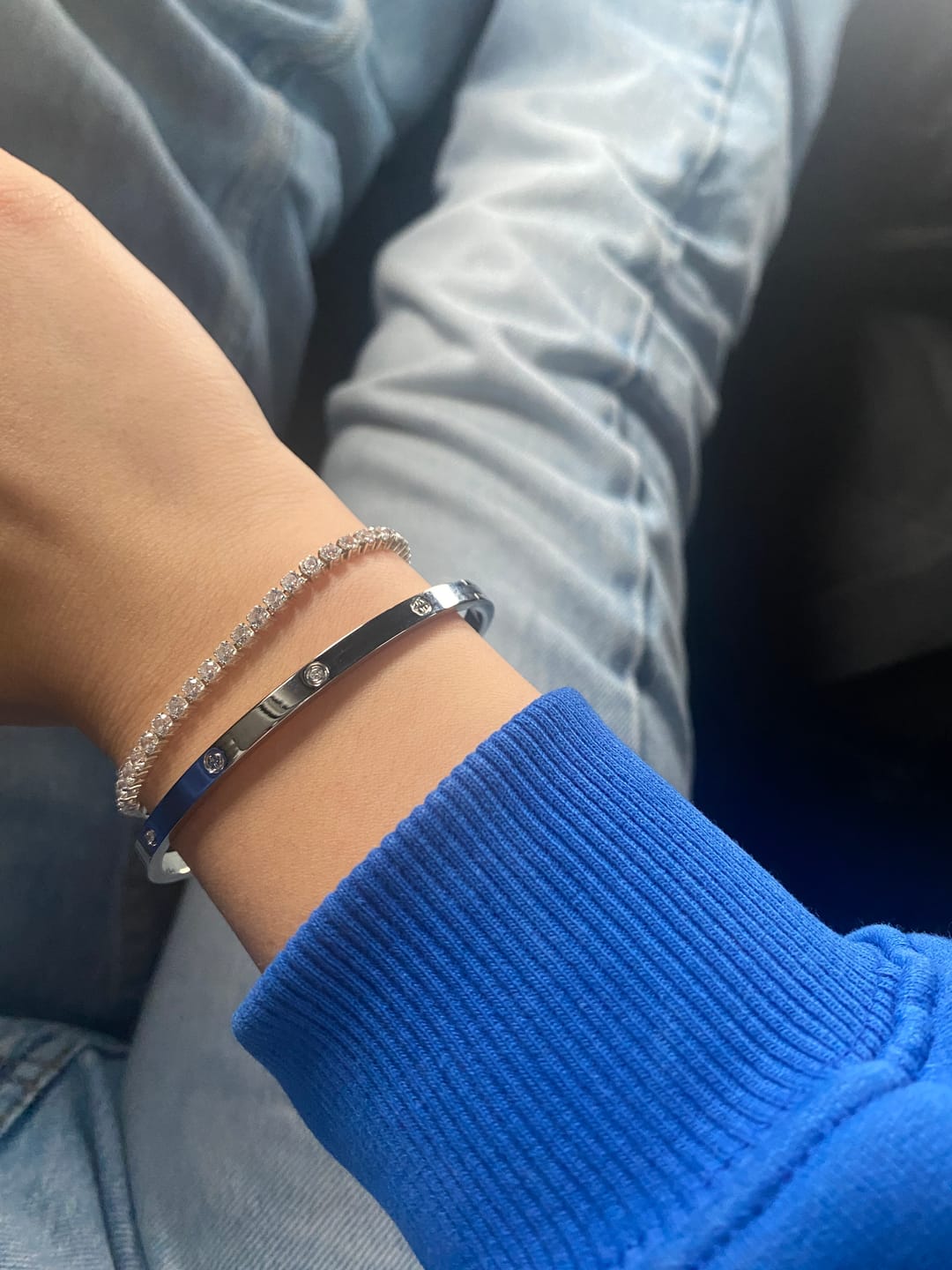 Customer photo review of Timeless Affection Stone Armreif