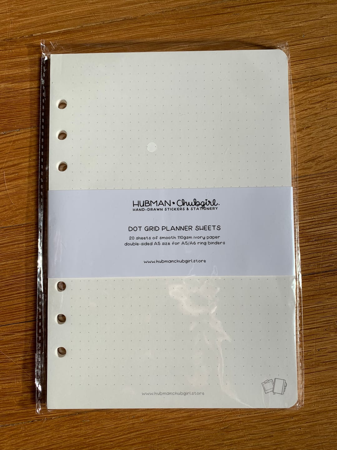 Customer photo review of Planner Inserts - Dot grid
