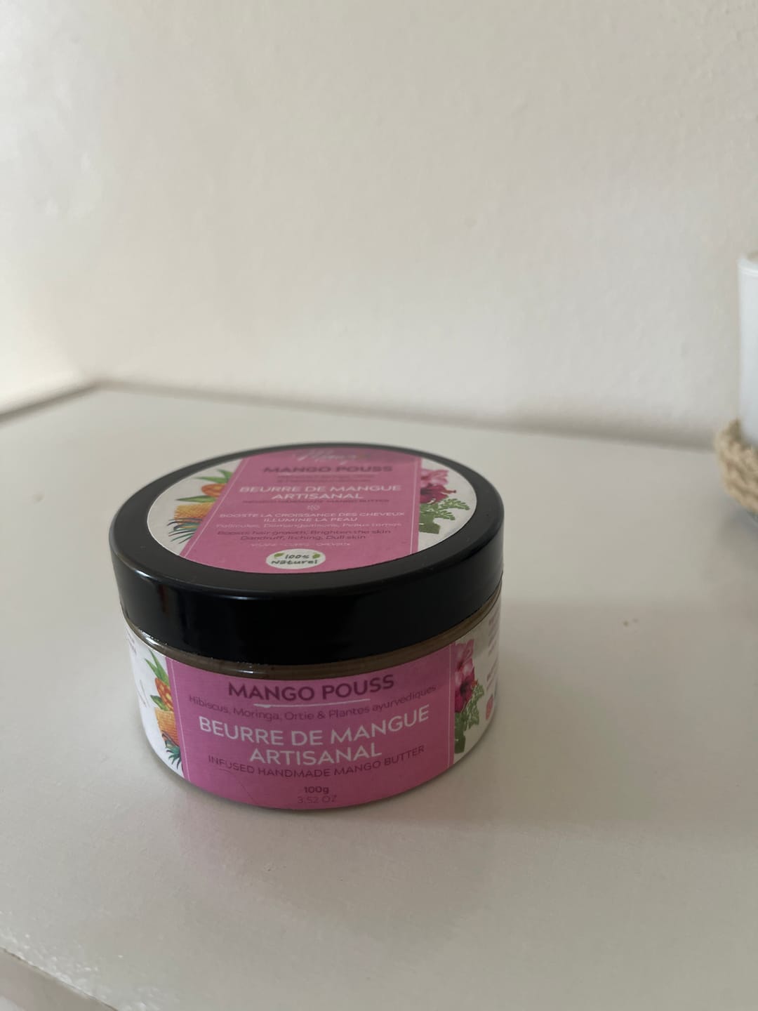 Customer photo review of Beurre de mangue artisanal POUSS