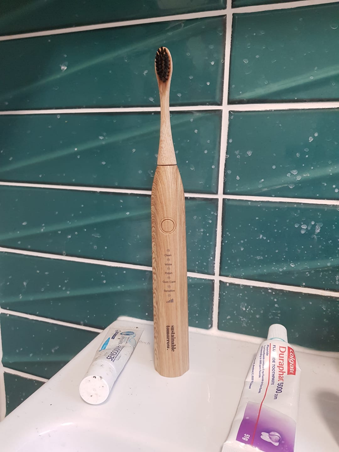 Customer photo review of Bamboo Electric Toothbrush
