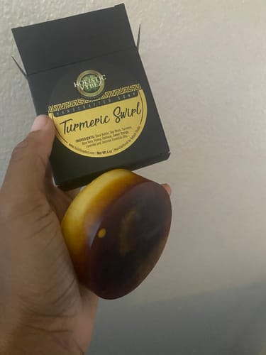 Customer photo review of TURMERIC SWIRL - Sea Moss Body Soap