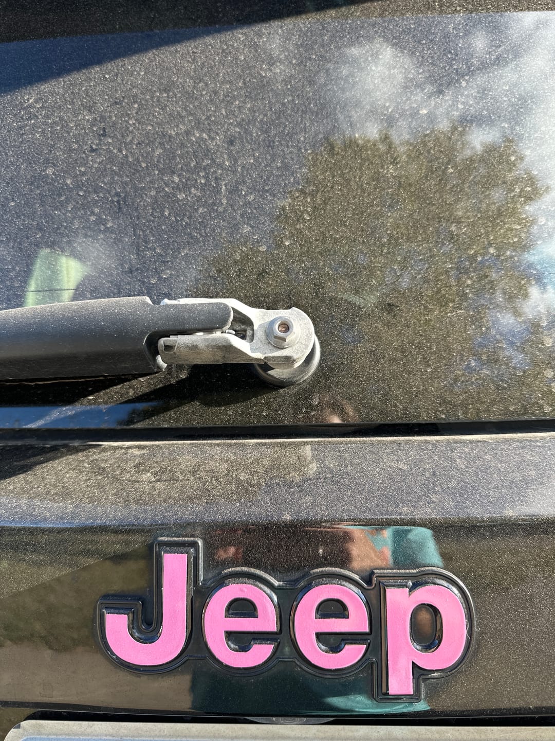 Customer photo review of JEEP Emblem Overlay Decals – Solid Colors | Fits 2015+ Jeep Renegade