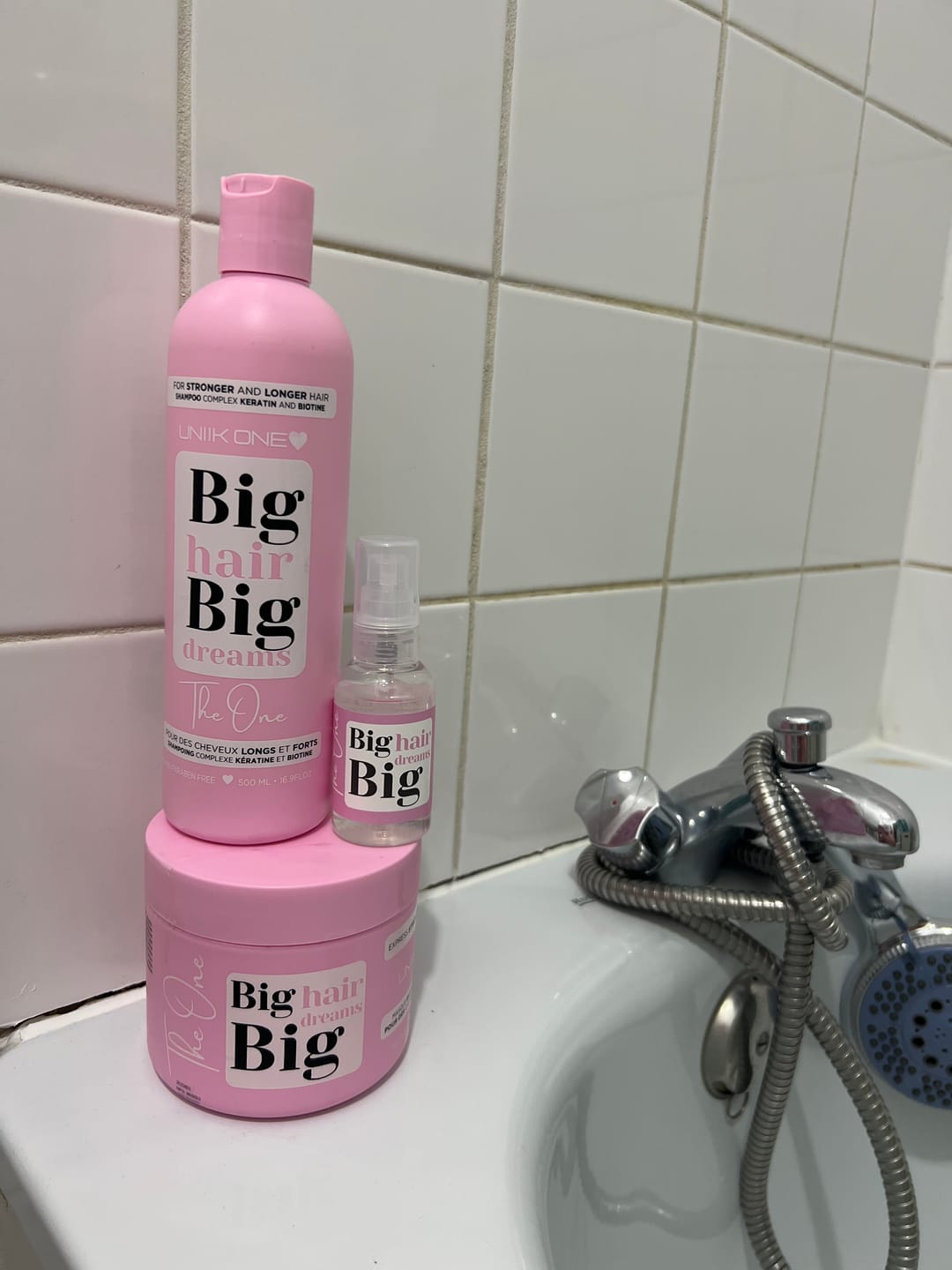 Customer photo review of Gamme The One - Kit complet - Shampooing, masque et sérum