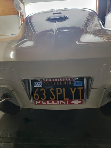 Customer photo review of 1963 CALIFORNIA LICENSE PLATE 6"x12" (156.5mm x 305mm)