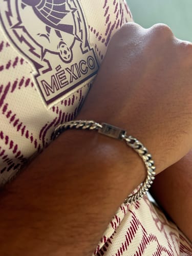 Customer photo review of CUBAN BRACELET (SILVER)