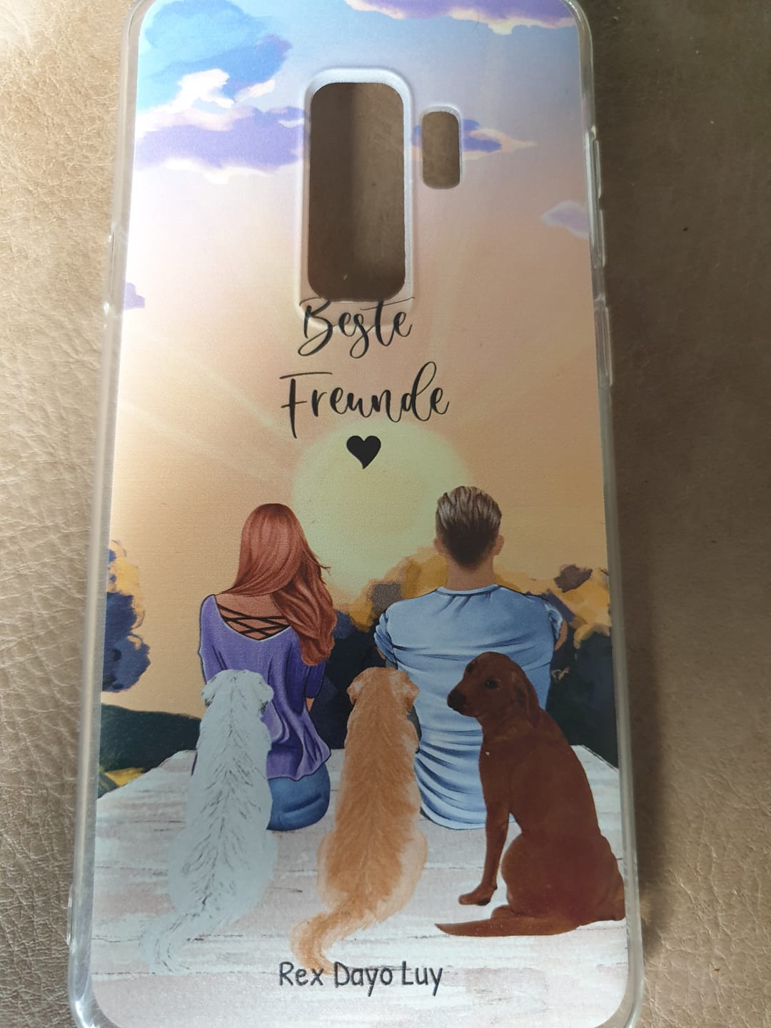 Customer photo review of Unterwegs mit Haustier Pärchen - Individuelle Handyhülle