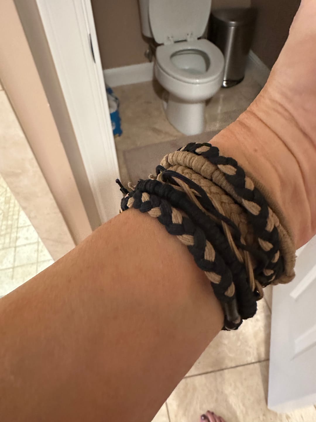 Customer photo review of Boho Hair Ties