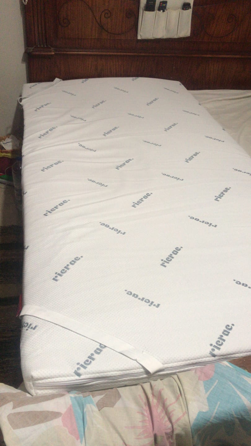 Customer photo review of Memory Foam Topper Mattress