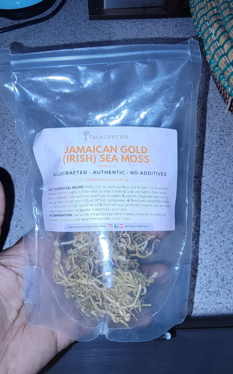 Customer photo review of Jamaican Gold Irish Sea Moss