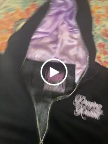 Customer video review of Praying Rabbit Hoodie (Black/Lavender)