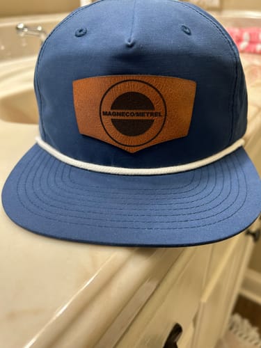 Customer photo review of Custom Leather Patch Rope Hat Richardson 256
