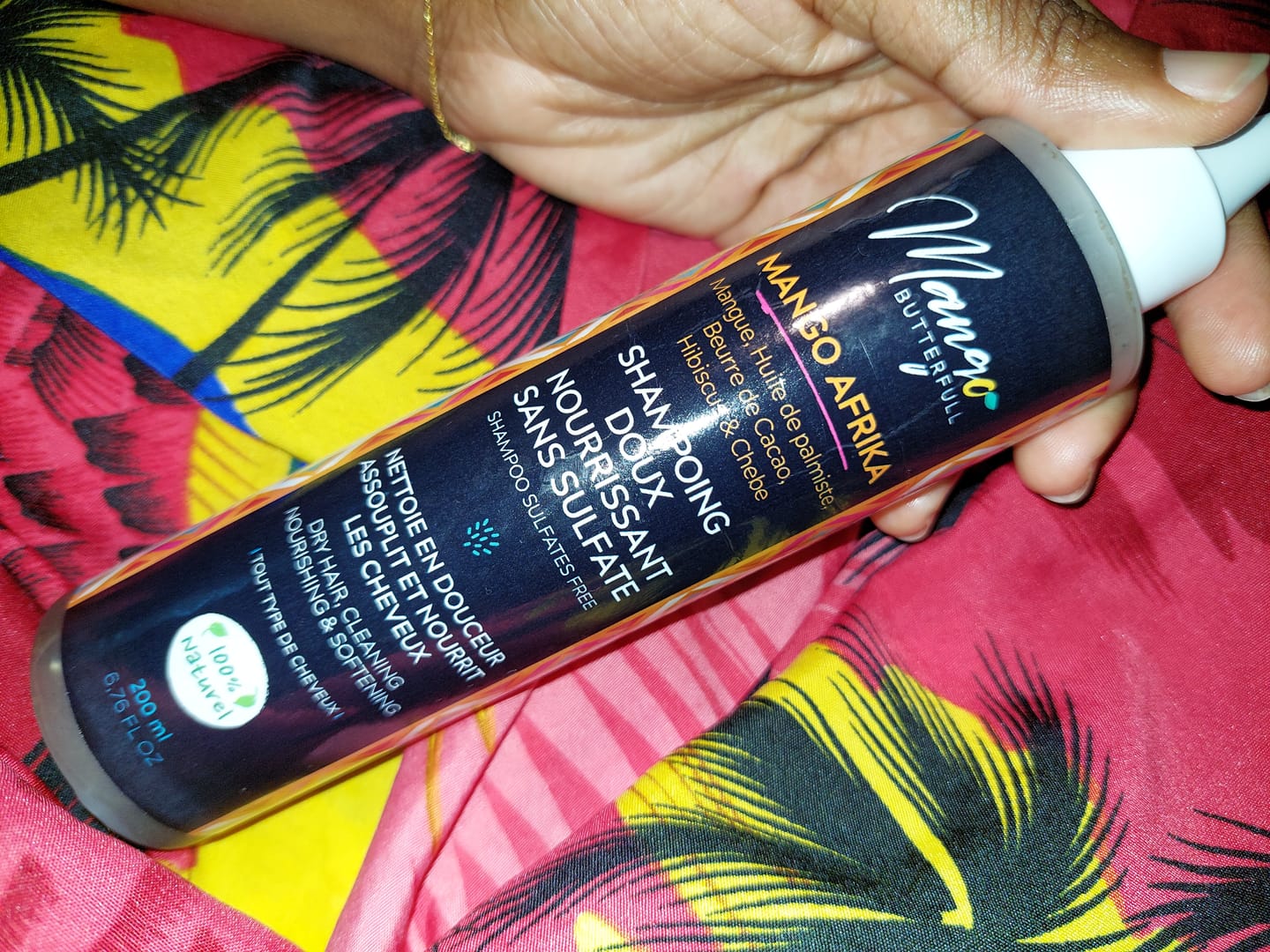 Customer photo review of Shampoing doux sans sulfates -   MANGO AFRIKA