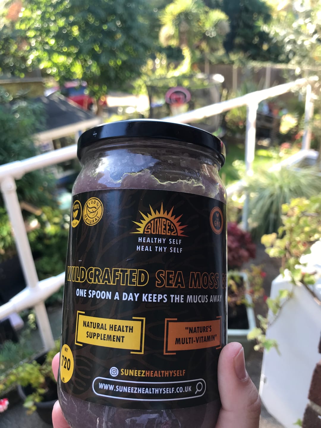 Customer photo review of Purple Wildcrafted Sea Moss Gel
