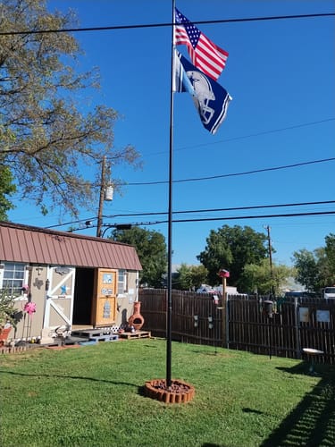Customer photo review of Heavy Duty American Flag - Outdoor Nylon - Made In USA