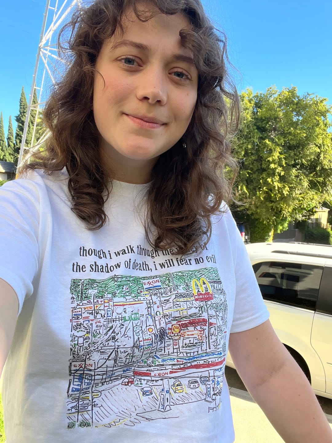 Customer photo review of FEAR NO EVIL TEE