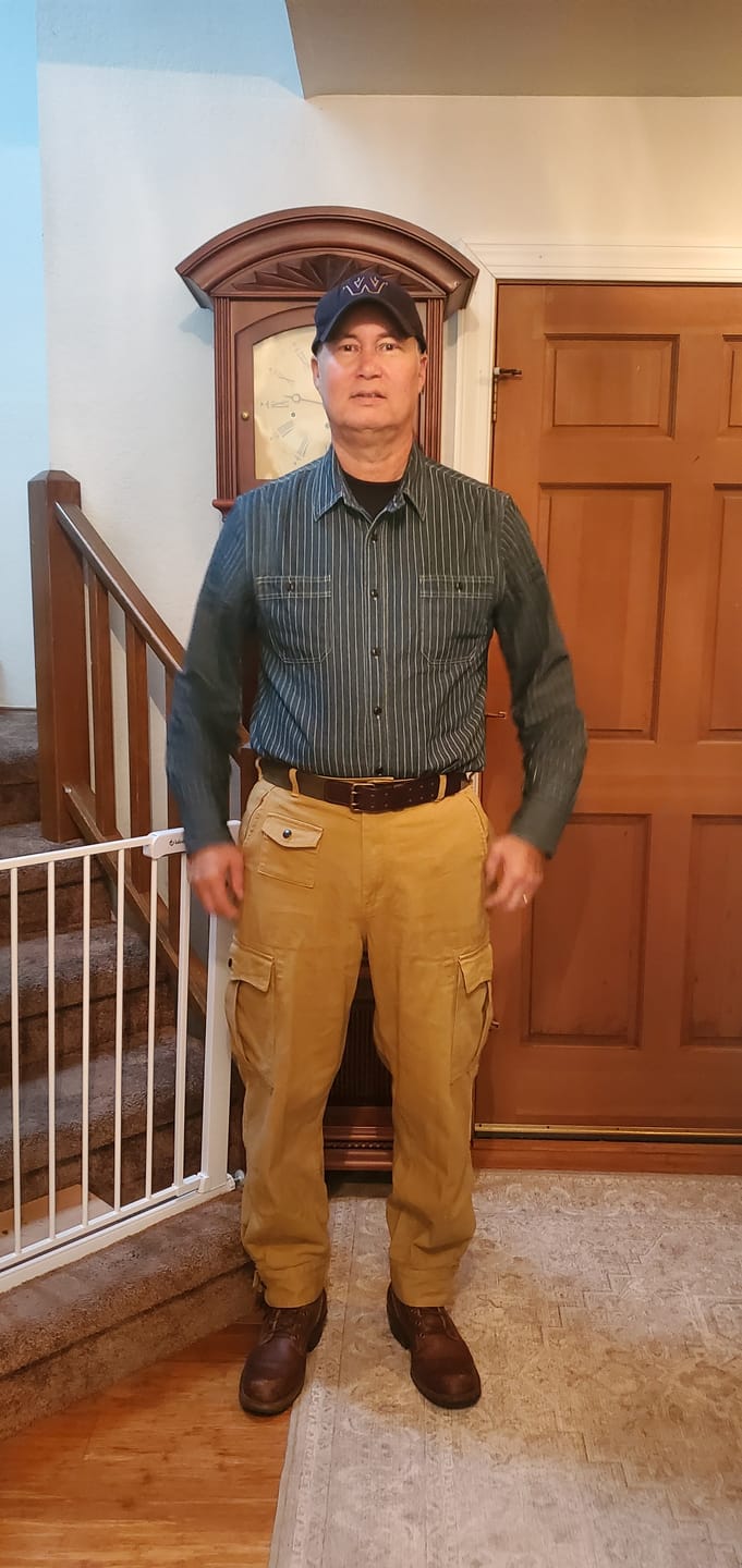Customer photo review of 13 oz Cotton Twill Relaxed Fit Field Pants