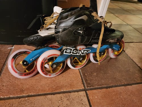 Customer photo review of Avenger Hardcore 110mm Inline Skate Wheel