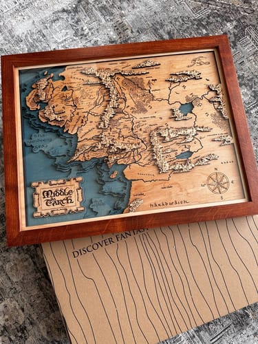 Customer photo review of 3D MIDDLE EARTH MAP