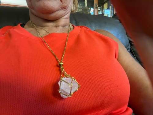 Customer photo review of CrystalHarmony Necklace