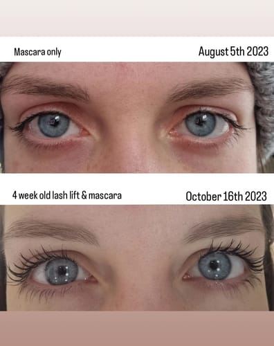 Customer photo review of LASH GROWTH SERUM
