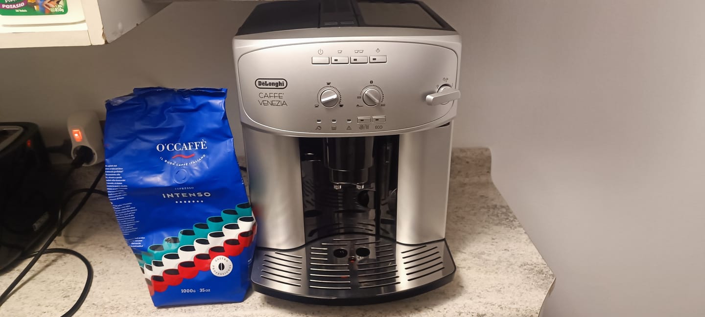 Customer photo review of Occaffe Grano Espresso Creme Rojo 1kg