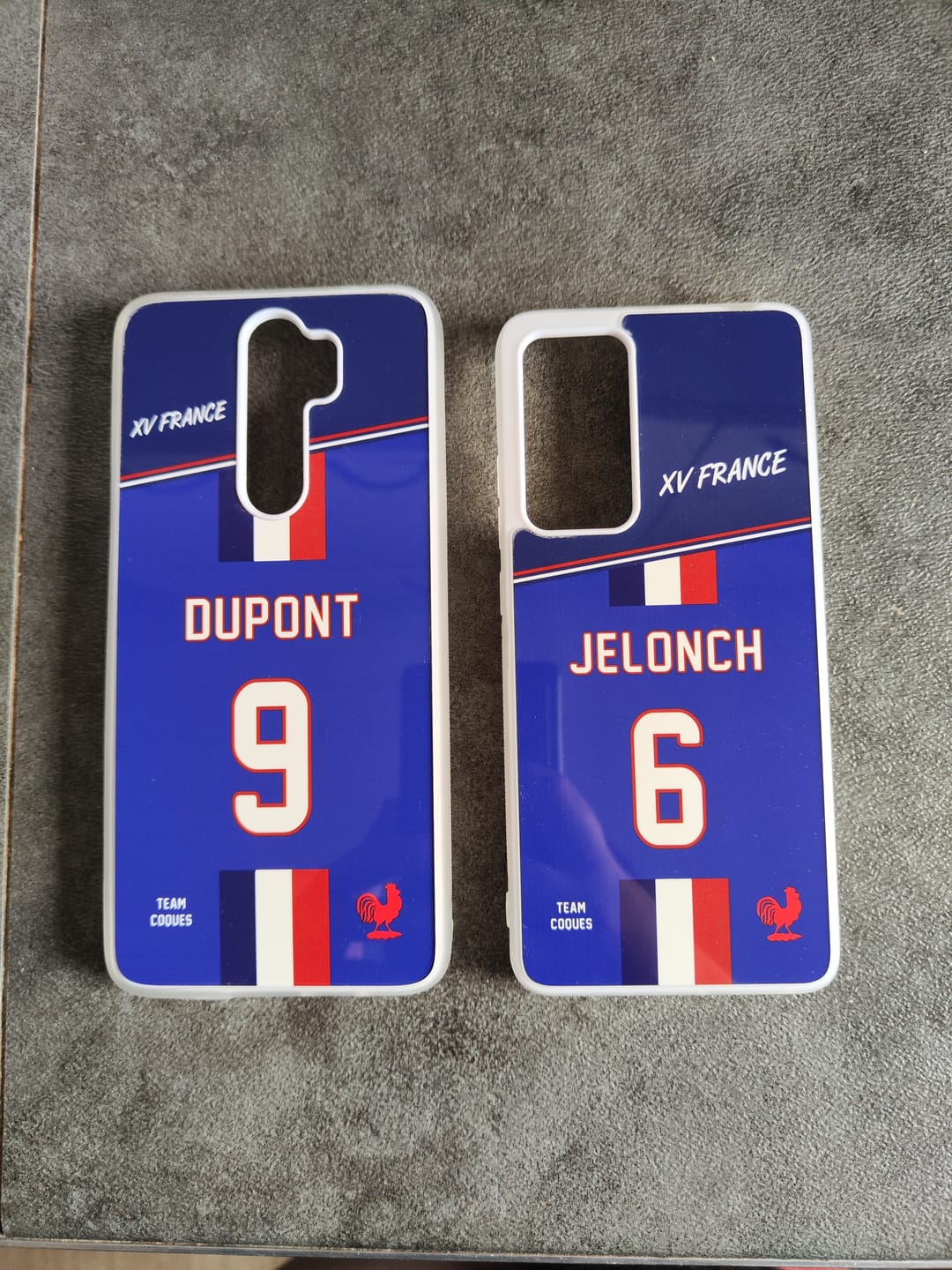 Customer photo review of Coque rugby XV FRANCE RUGBY personnalisable - TEAMCOQUES