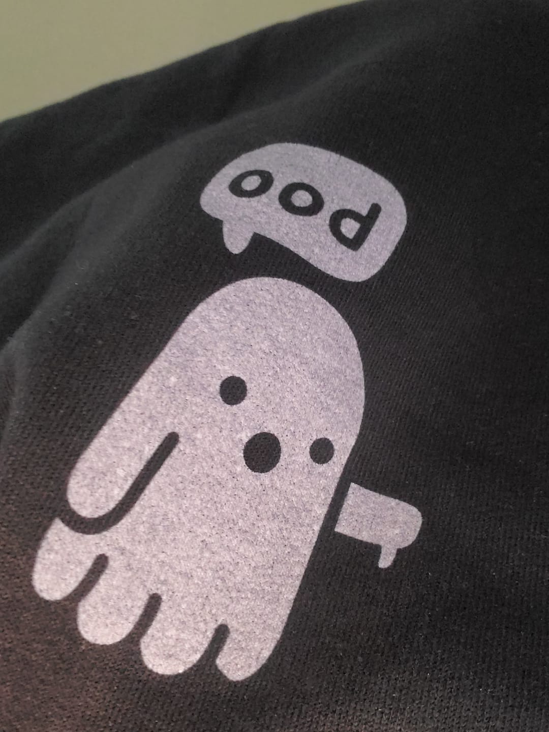 Customer photo review of Boo Ghost (Left Chest)