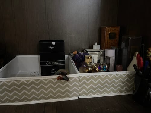 Customer photo review of Qoolish Pack of 6 White Drawer Organiser Set: Tidy-Up Your Space!