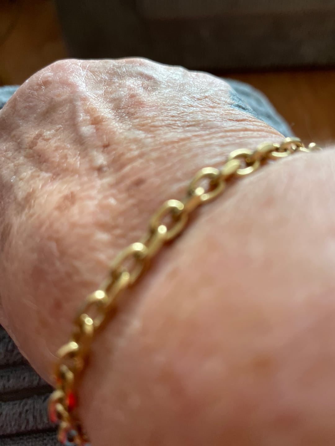 Customer photo review of Cuban T Bar Bracelet