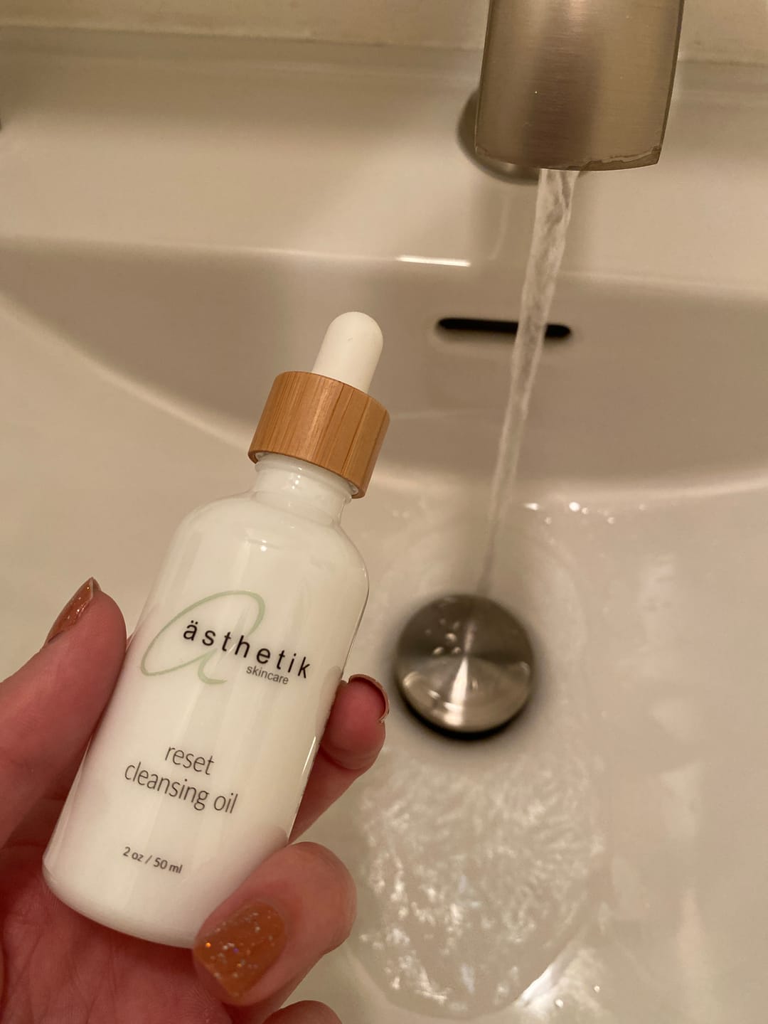Customer photo review of reset cleansing oil