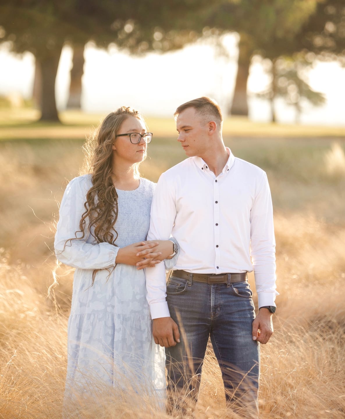 Customer photo review of Bamboo Satin Stretch Shirt - White Contrast