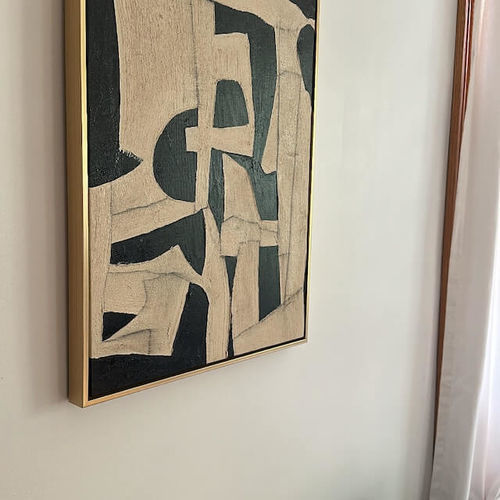 Customer photo review of Abstract Tranquility Art Painting #WS008