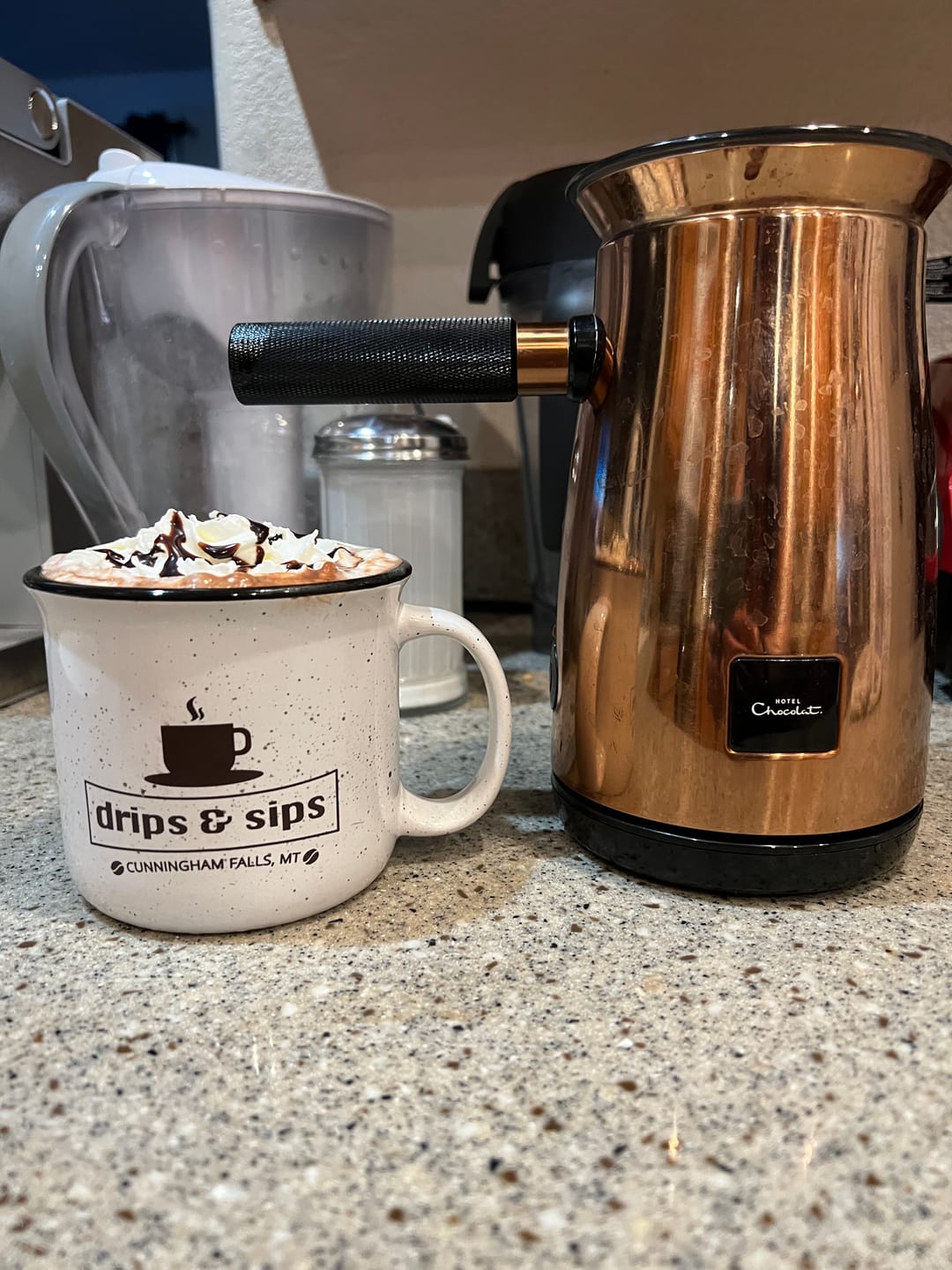 Customer photo review of Orange Supermilk Hot Chocolate Flakes