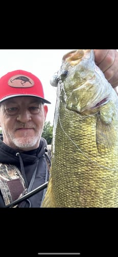 Customer photo review of Custom Leather Patch Trucker Hat - Richardson 112