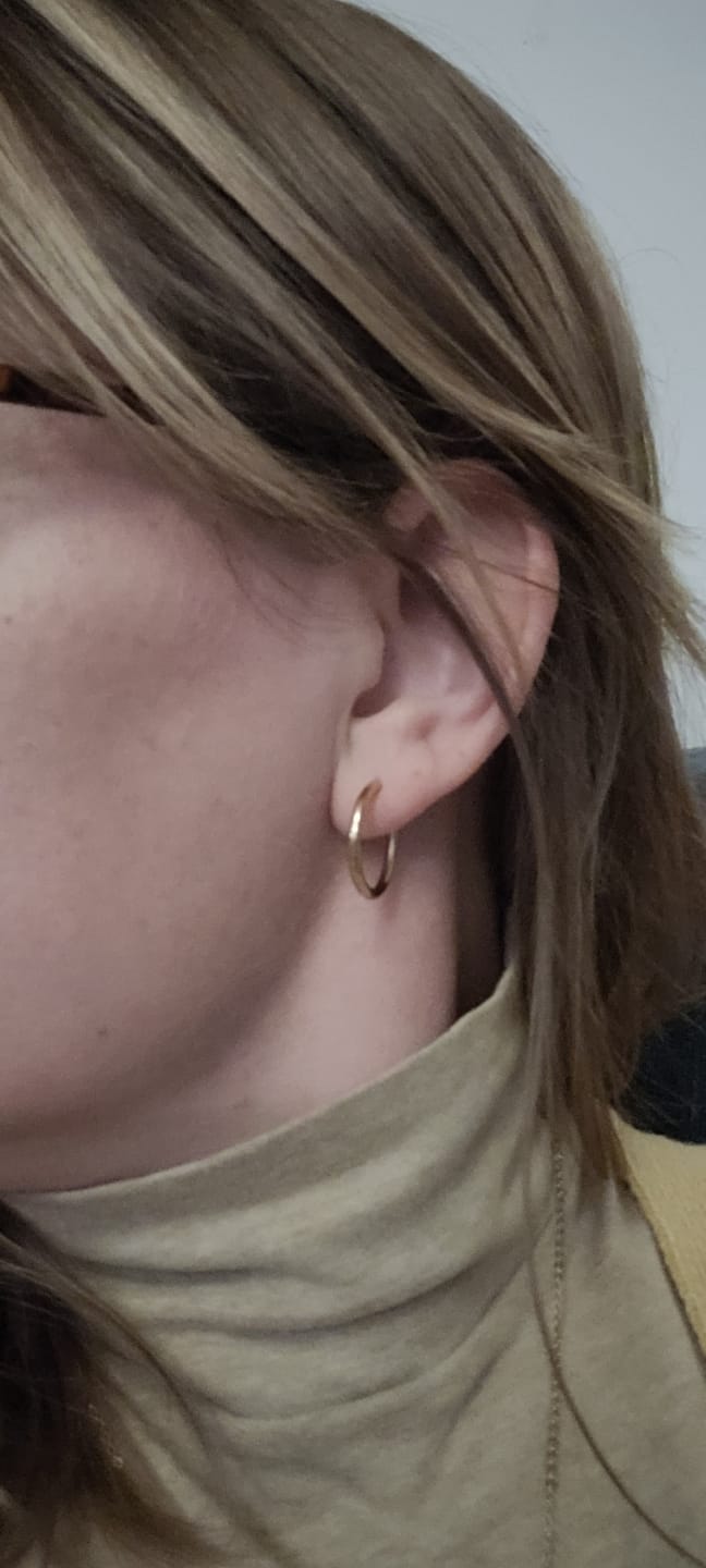 Customer photo review of Essential Earrings Small