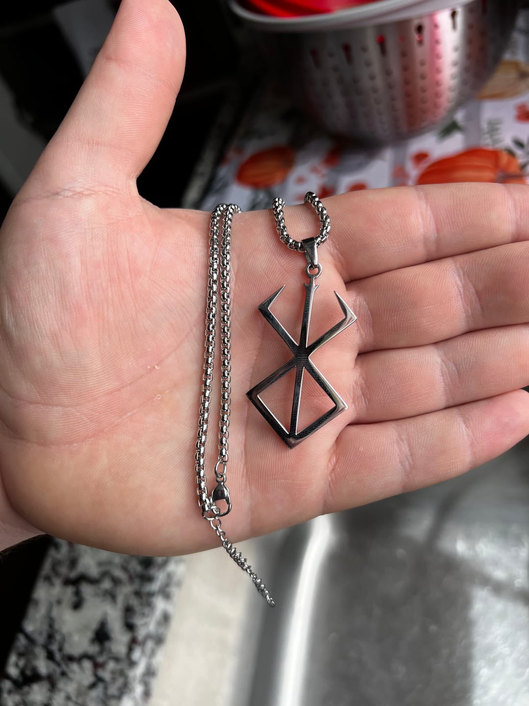 Customer photo review of Brand of Sacrifice Pendant