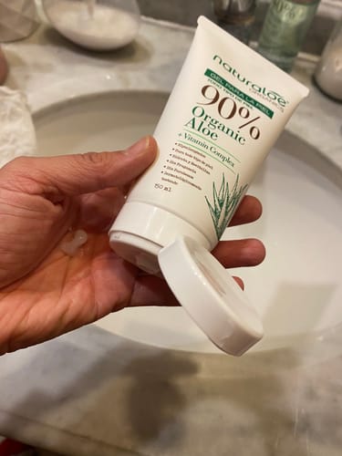 Customer photo review of Gel Puro de Aloe Vera Orgánico & Vitamin Complex® 150ml