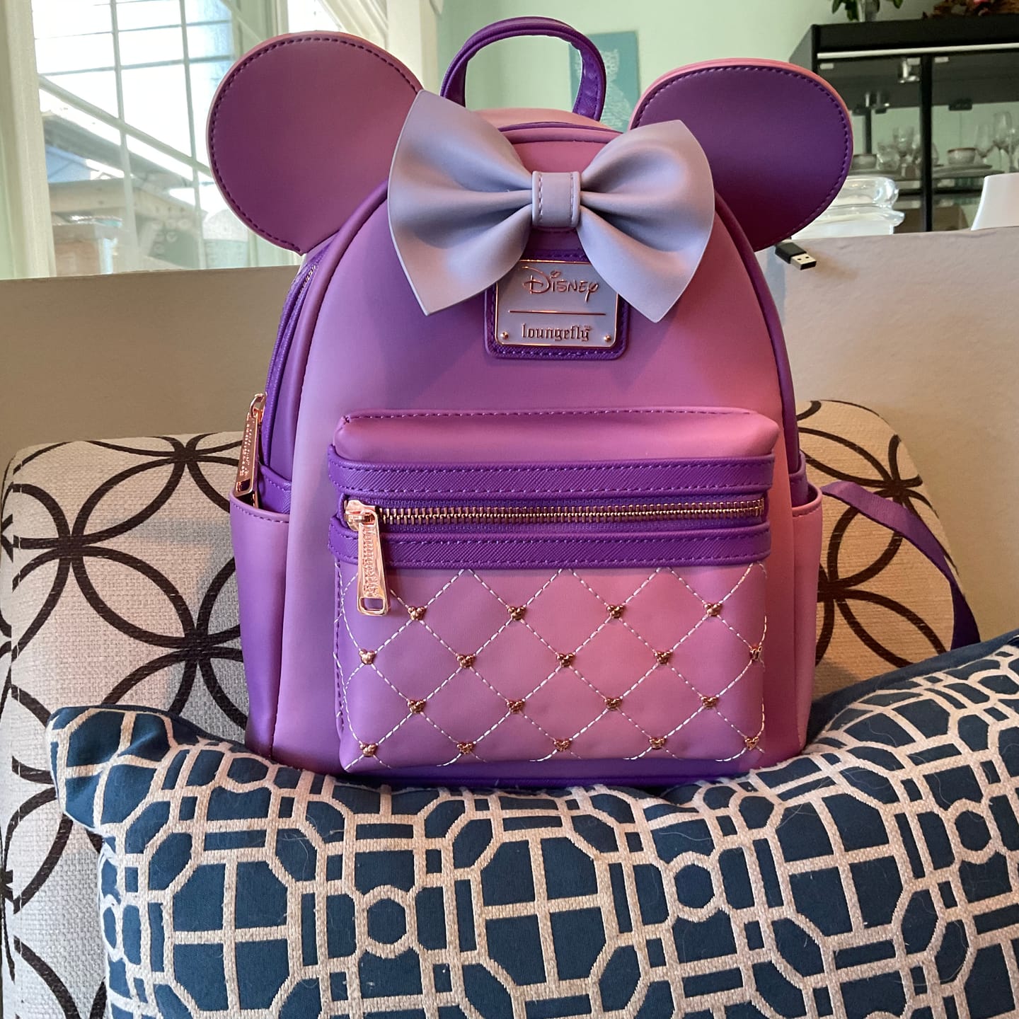 Customer photo review of 707 Street Exclusive - Loungefly Disney The Minnie Mouse Classic Series Mini Backpack - Lavender Haze