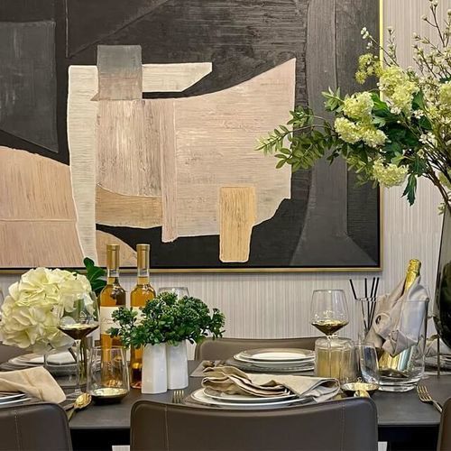 Customer photo review of Abstract Tranquility Art Painting #WS008