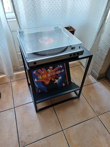 Customer photo review of Porta Vinilos Revista SIMPLE │LUXE Metal BLACK
