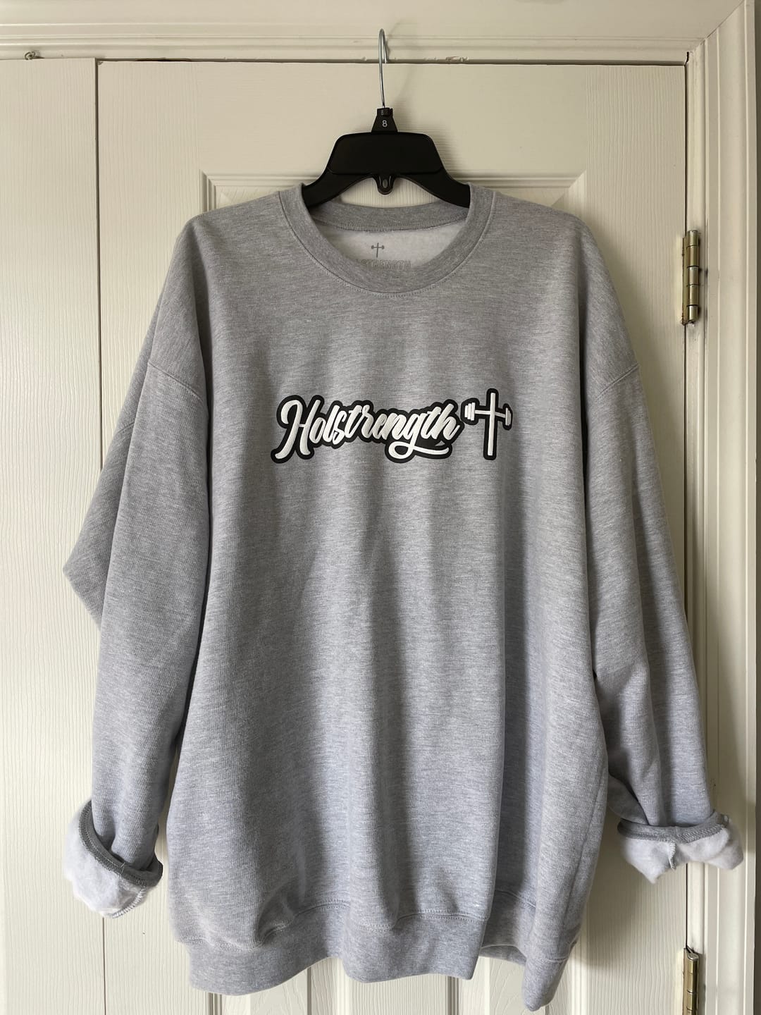 Customer photo review of Puff Print Vintage Crew