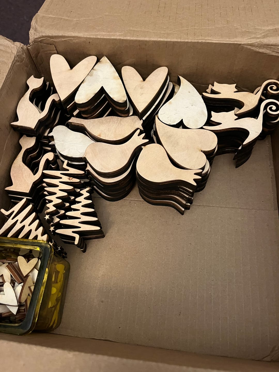 Customer photo review of Unfinished Wood Primitive Heart Shape - Craft - up to 36" DIY