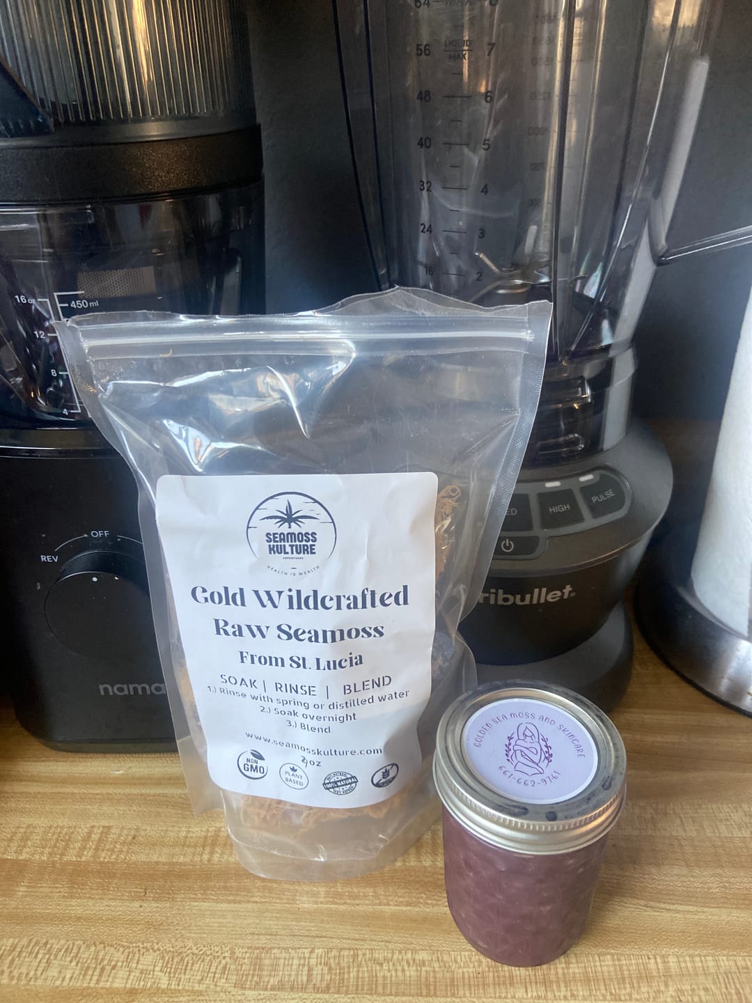 Customer photo review of St. Lucia Wildcrafted Gold Raw Sea Moss