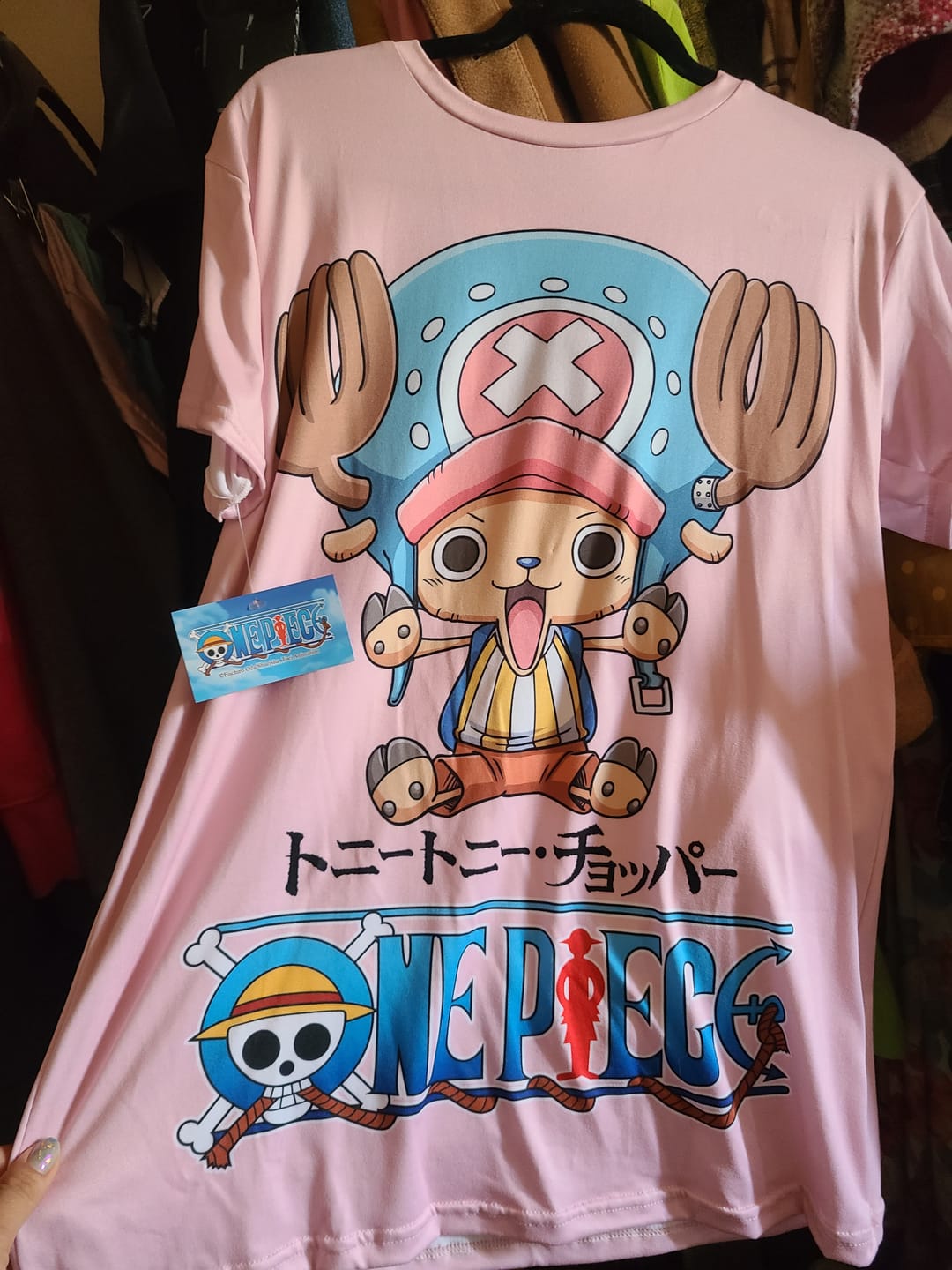 Customer photo review of Playera Pijama One Piece Tony Tony Chopper