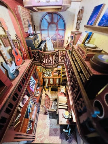 Customer photo review of The Secret Rhythm Booknook Bookshelf Insert