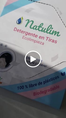 Customer video review of Eco-Tiras de Detergente 40 lavados Natulim