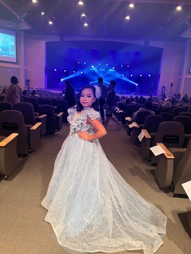 Customer photo review of Luxurious Baby Girl and Toddler Birthday Party Dress Puffy Princess Dress