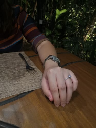 Customer photo review of 1ct Royal Crown Engagement Ring